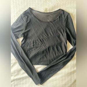 Mesh Long Sleeve Top